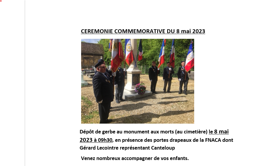 Commémoration 8 mai 2023